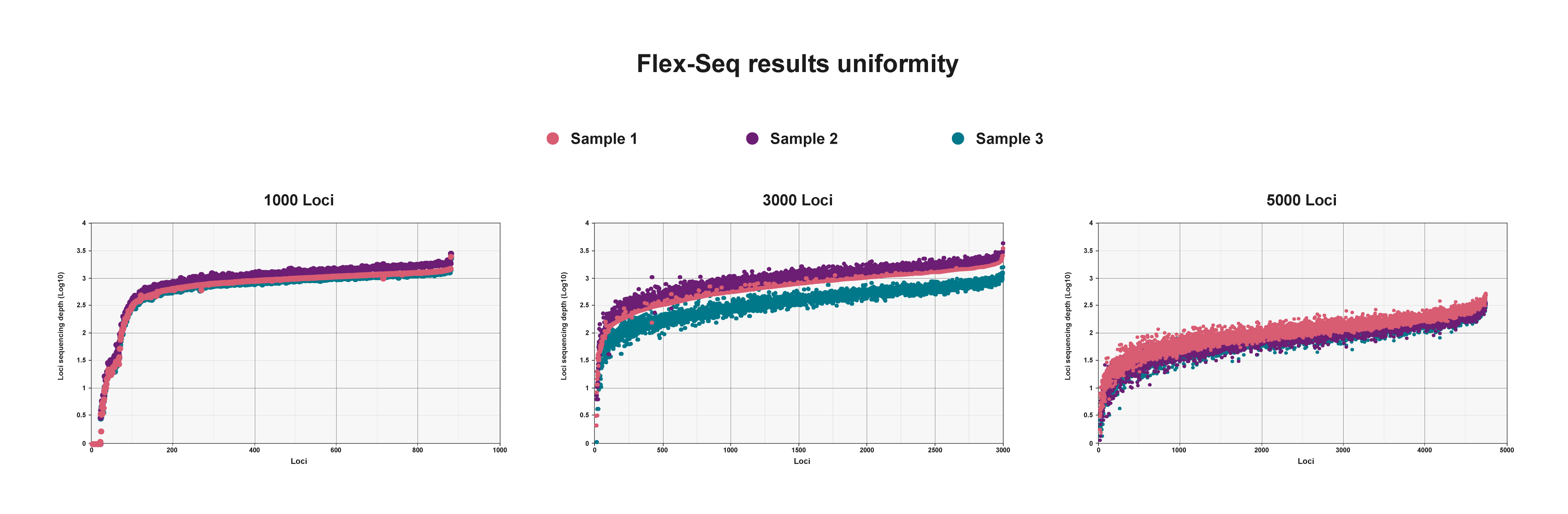 FLEX-SEQ EX-L RESULTS UNIFORMITY chart